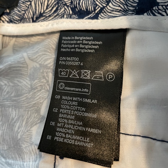 NWOT Shorts 100% cotton navy blue - Picture 4 of 9